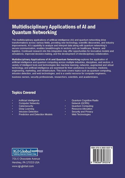 Produktbild: Multidisciplinary Applications of AI and Quantum Networking