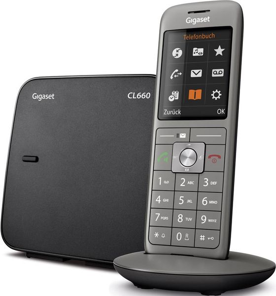 Produktbild: Gigaset CL660 DECT/GAP Schnurloses Telefon analog Anthrazit, Schwarz
