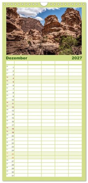 Produktbild: Familienplaner 2027 - Petra Impressionen mit 5 Spalten (Wandkalender, 21 x 45 cm) CALVENDO