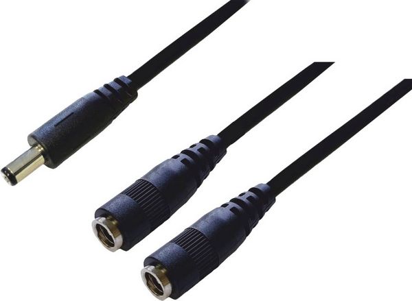 Produktbild: BKL Electronic 075918 DC-Verteiler Niedervolt-Stecker - DC-Kupplung 5.5 mm 2.1 mm 0.30 m 1 St. Single
