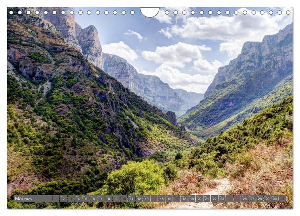 Produktbild: Griechenland 2026 - Zagorochoria und Vikos-Schlucht (Wandkalender 2026 DIN A4 quer), CALVENDO Monatskalender