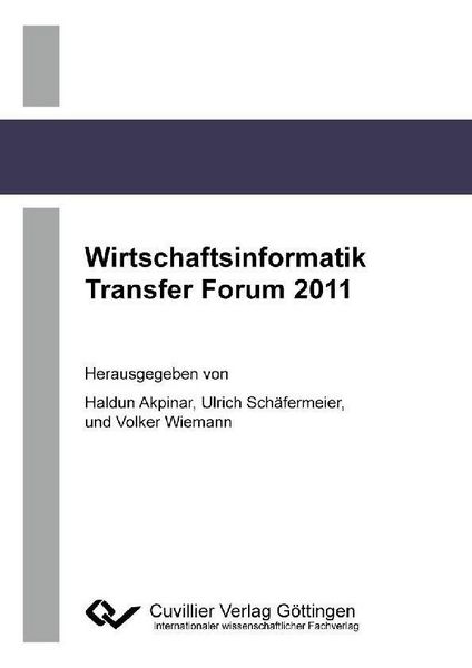 Produktbild: Wirtschaftsinformatik Transfer Forum 2011