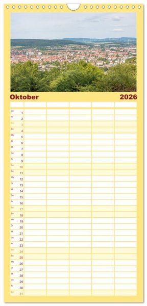 Produktbild: Familienplaner 2026 - Historisches Hameln mit 5 Spalten (Wandkalender, 21 x 45 cm) CALVENDO