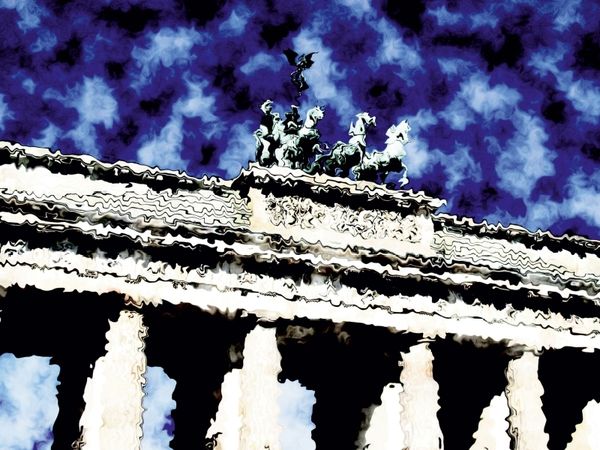 Produktbild: CALVENDO Puzzle Brandenburger Blau | 1000 Teile Lege-Gr&ouml;&szlig;e 64x48cm Foto-Puzzle f&uuml;r gl&uuml;ckliche Stunden