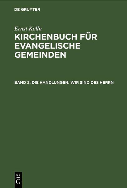 Produktbild: Die Handlungen: Wir sind des Herrn