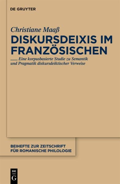 Produktbild: Diskursdeixis im Franz&ouml;sischen