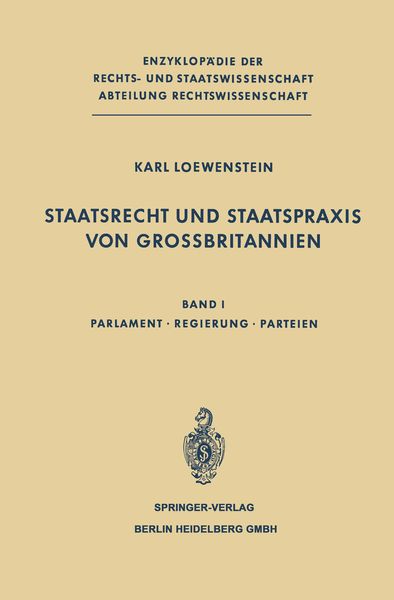 Produktbild: Staatsrecht und Staatspraxis von Grossbritannien