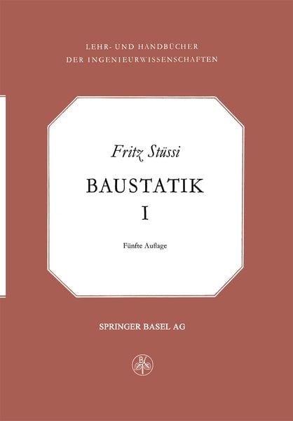 Produktbild: Vorlesungen &uuml;ber Baustatik