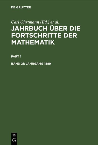 Produktbild: Jahrgang 1889