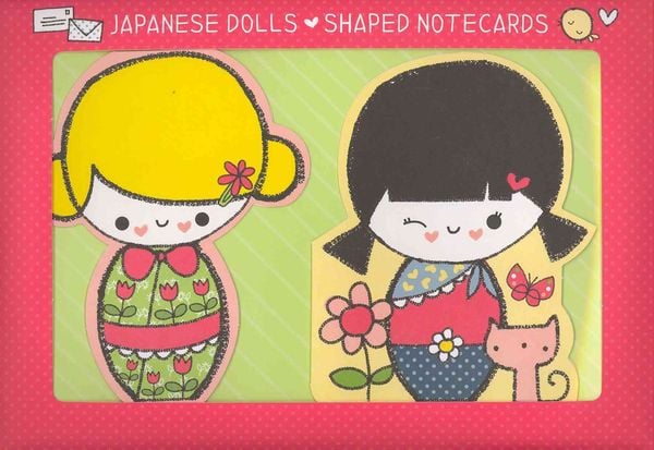 Produktbild: Japanese Dolls Shaped Notecards
