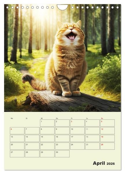 Produktbild: Jetzt ist die Katze aus dem Sack! Katzenspa&szlig; vom Feinsten! (Wandkalender 2026 DIN A4 hoch), CALVENDO Monatskalender