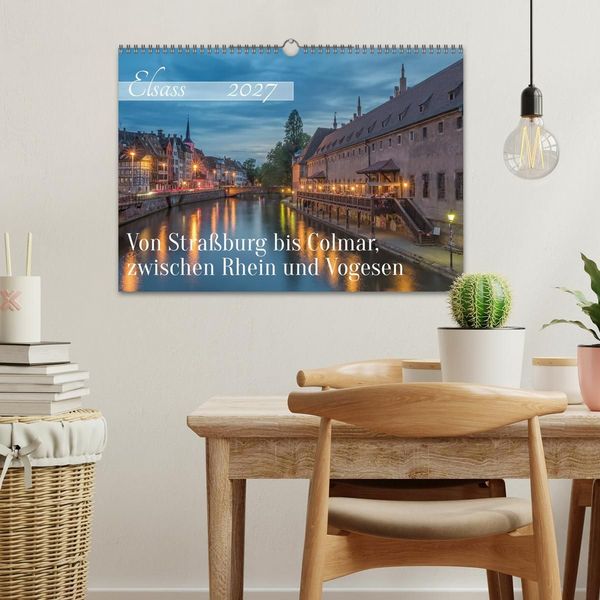 Produktbild: Elsass - von Stra&szlig;burg bis Colmar, zwischen Rhein und Vogesen (Wandkalender 2027 DIN A3 quer), CALVENDO Monatskalender