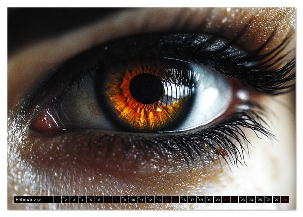 Produktbild: Iris Kunstkalender - Die faszinierende Welt der magischen Augen (Tischkalender 2026 DIN A5 quer), CALVENDO Monatskalender