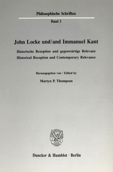 Produktbild: John Locke und - and Immanuel Kant.
