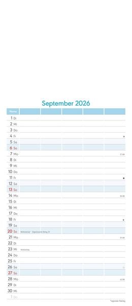 Produktbild: Kreativ-Kalender Familienplaner 2026 - 5 Spalten - 19,5x45 cmFoto, Malen, Basteln - datiert - Kreativkalender - Foto-Kalender - Familienkalender - Wan