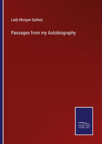 Produktbild: Passages from my Autobiography