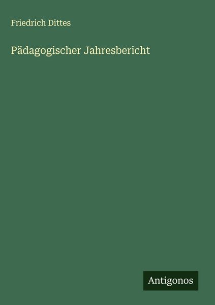 Produktbild: P&auml;dagogischer Jahresbericht