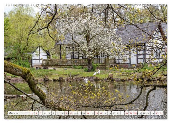 Produktbild: Romantisches Wegberg (hochwertiger Premium Wandkalender 2026 DIN A2 quer), Kunstdruck in Hochglanz