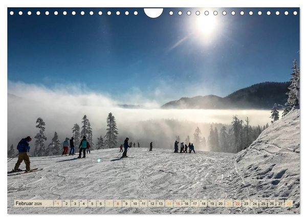 Produktbild: Skifahren - so sch&ouml;n (Wandkalender 2026 DIN A4 quer), CALVENDO Monatskalender