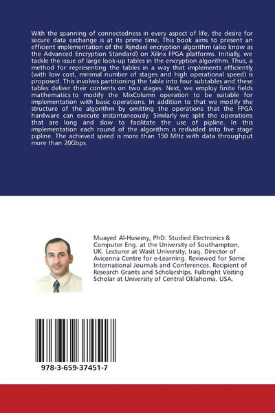 Produktbild: Optimal Realization of the Rijndael Algorithm on Xilinx Platforms