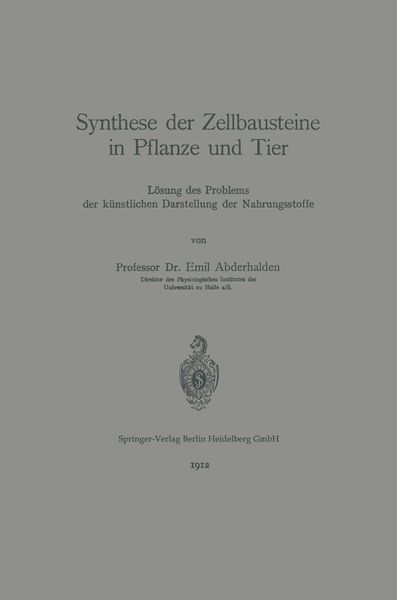 Produktbild: Synthese der Zellbausteine in Pflanze und Tier
