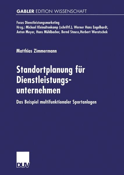 Produktbild: Standortplanung f&uuml;r Dienstleistungsunternehmen