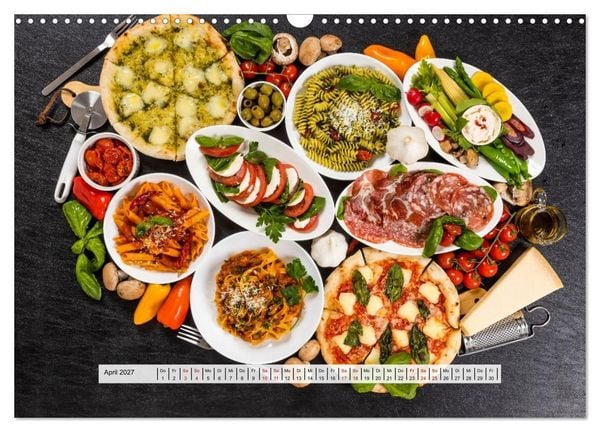 Produktbild: Mediterrane K&uuml;che - Gesund & Lecker (Wandkalender 2027 DIN A3 quer), CALVENDO Monatskalender