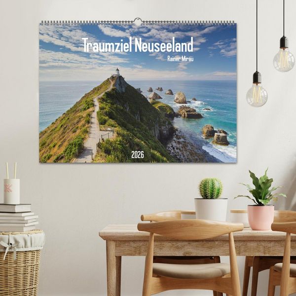 Produktbild: Traumziel Neuseeland 2026 (Wandkalender 2026 DIN A2 quer), CALVENDO Monatskalender