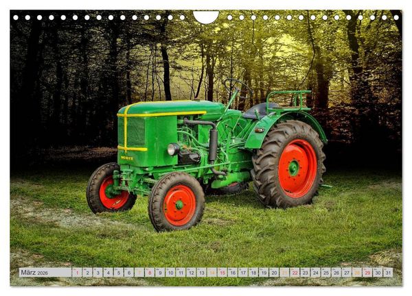 Produktbild: Geliebte Oldtimer Traktoren (Wandkalender 2026 DIN A4 quer), CALVENDO Monatskalender