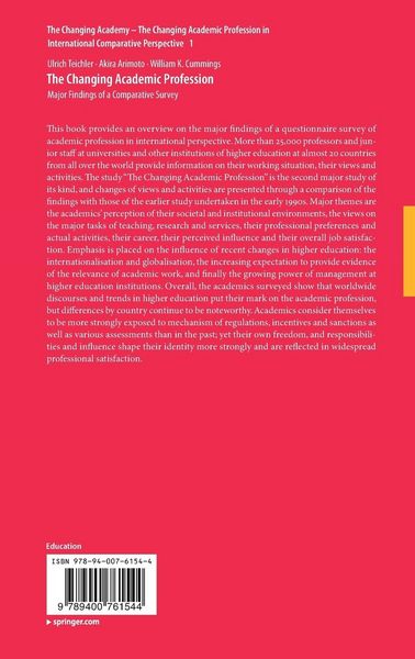 Produktbild: The Changing Academic Profession