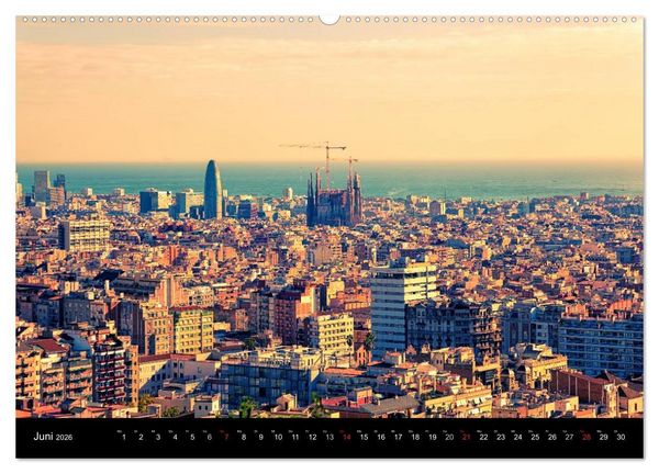 Produktbild: Barcelona - Stadtansichten (Wandkalender 2026 DIN A2 quer), CALVENDO Monatskalender