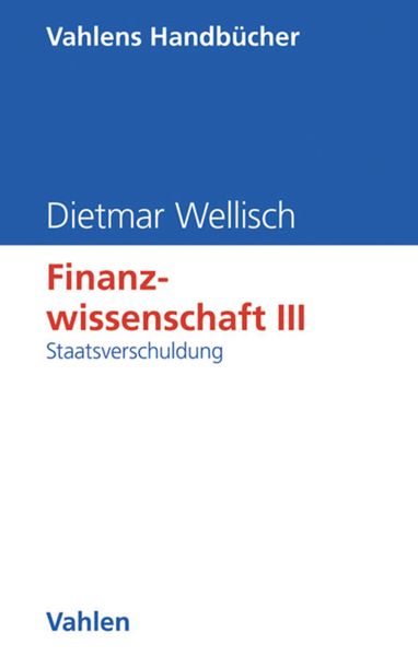 Produktbild: Finanzwissenschaft III: Staatsverschuldung