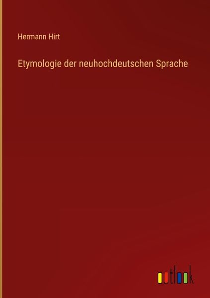 Produktbild: Etymologie der neuhochdeutschen Sprache