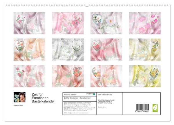 Produktbild: Zeit f&uuml;r Emotionen Bastelkalender (hochwertiger Premium Wandkalender 2026 DIN A2 quer), Kunstdruck in Hochglanz