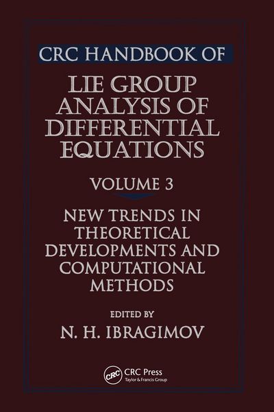 Produktbild: CRC Handbook of Lie Group Analysis of Differential Equations, Volume III
