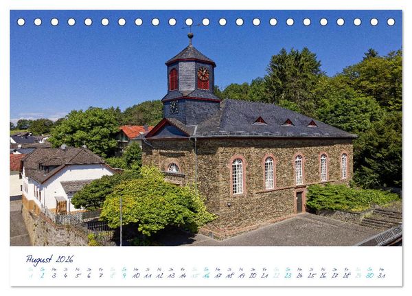 Produktbild: Taunus, deine Kirchen (Tischkalender 2026 DIN A5 quer), CALVENDO Monatskalender