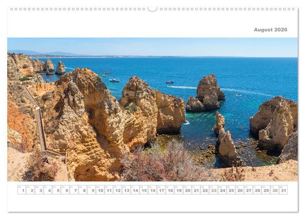 Produktbild: Portugal - Traumk&uuml;ste Costa Vicentina und Lagos (Wandkalender 2026 DIN A2 quer), CALVENDO Monatskalender