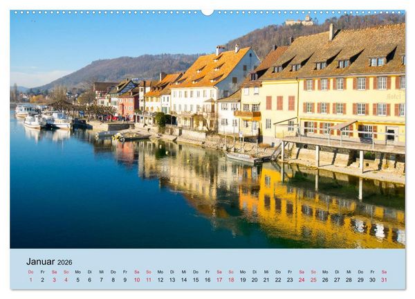 Produktbild: Impressionen vom Hochrhein (hochwertiger Premium Wandkalender 2026 DIN A2 quer), Kunstdruck in Hochglanz