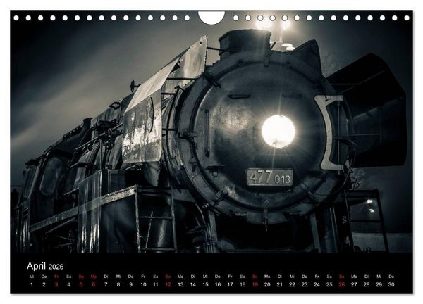 Produktbild: Lokomotiven 2026 (Wandkalender 2026 DIN A4 quer), CALVENDO Monatskalender