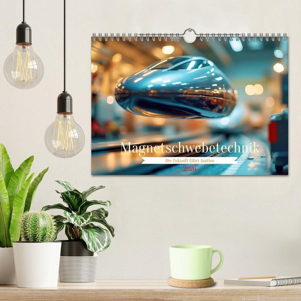 Produktbild: Magnetschwebetechnik (Wandkalender 2026 DIN A4 quer), CALVENDO Monatskalender