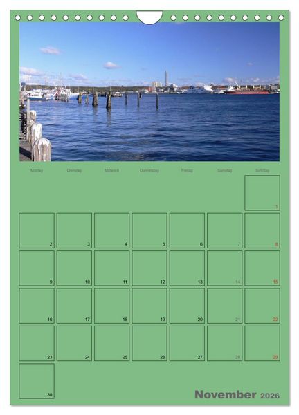 Produktbild: Rund um die Kieler F&ouml;rde / Planer (Wandkalender 2026 DIN A4 hoch), CALVENDO Monatskalender