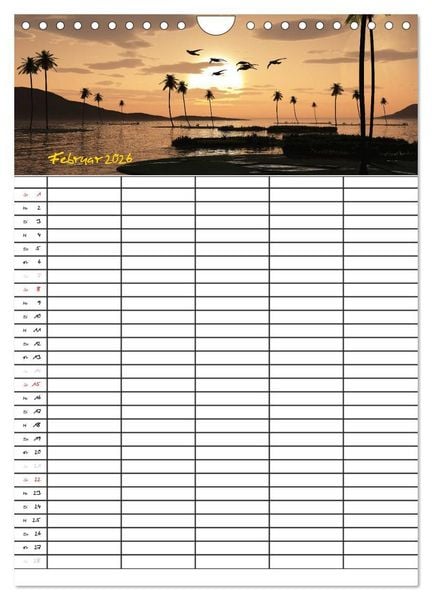 Produktbild: Familienplaner mit sch&ouml;nen Landschaftsbildern (Wandkalender 2026 DIN A4 hoch), CALVENDO Monatskalender