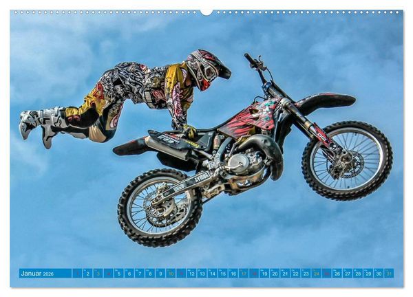 Produktbild: Motocross - mit vollem Risiko (Wandkalender 2026 DIN A2 quer), CALVENDO Monatskalender