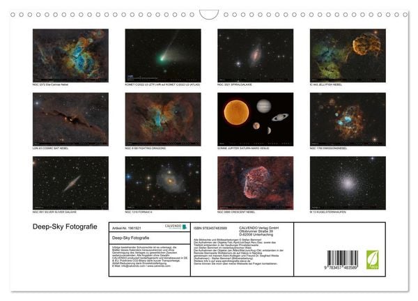 Produktbild: Deep-Sky Fotografie (Wandkalender 2026 DIN A3 quer), CALVENDO Monatskalender