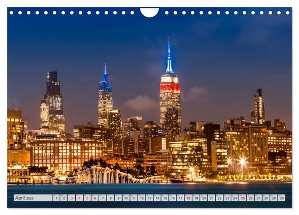 Produktbild: NEW YORK CITY Urbane Magie (Wandkalender 2026 DIN A4 quer), CALVENDO Monatskalender