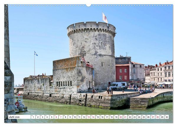 Produktbild: Ein Sommer in La Rochelle vom Frankfurter Taxifahrer Petrus Bodenstaff (hochwertiger Premium Wandkalender 2026 DIN A2 quer), Kunstdruck in Hochglanz