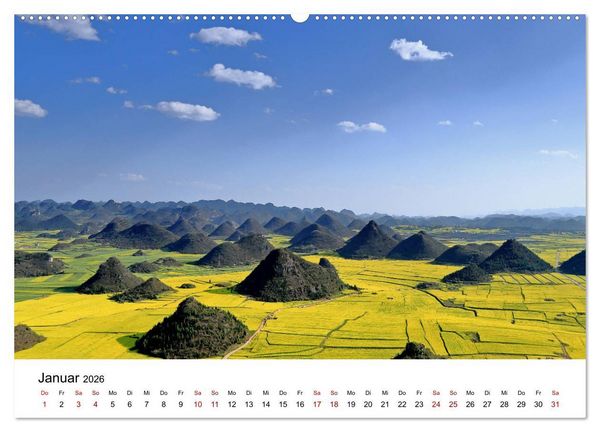 Produktbild: Wildes China (hochwertiger Premium Wandkalender 2026 DIN A2 quer), Kunstdruck in Hochglanz