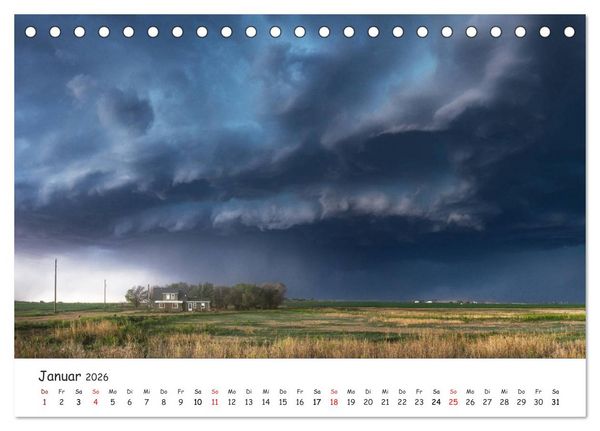 Produktbild: Gewitterwelten (Tischkalender 2026 DIN A5 quer), CALVENDO Monatskalender