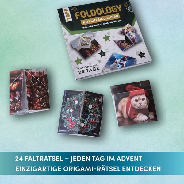 Produktbild: Foldology &ndash; Der Origami-R&auml;tsel-Adventskalender