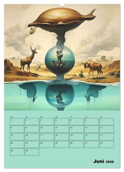 Produktbild: Surreale Fantasiewelten (hochwertiger Premium Wandkalender 2026 DIN A2 hoch), Kunstdruck in Hochglanz